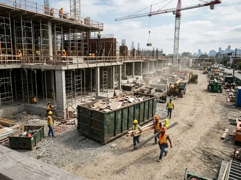 commercial-construction-site-w-002 — frequently asked questions, Low Cost Construction Dumpster Rental in Croom, MD